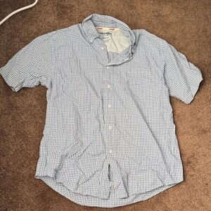 Wrangler Men's Light Blue Plaid Shirt